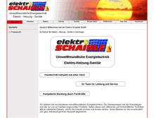 Tablet Screenshot of elektro-schaible.de